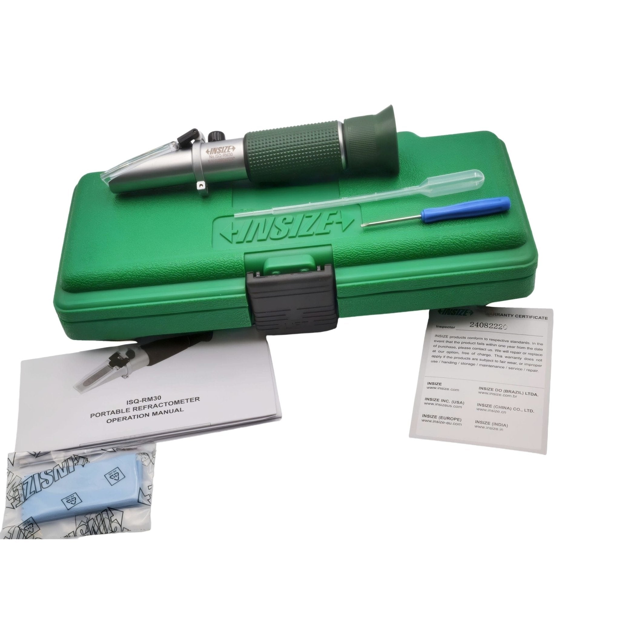 Insize Portable Refractometer 0-32% Brix Coolant Tester ISQ-RM30 - Twin Eagle Imports