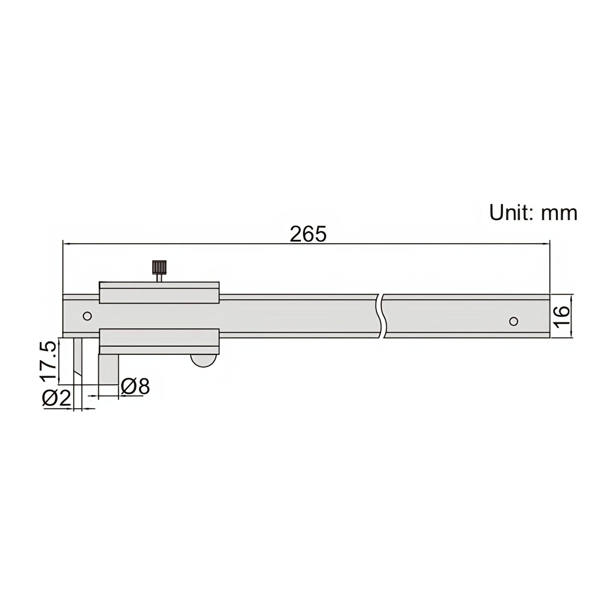 Insize Scribing Caliper 0-200mm/0-8" Range Series 7202-200A - Twin Eagle Imports