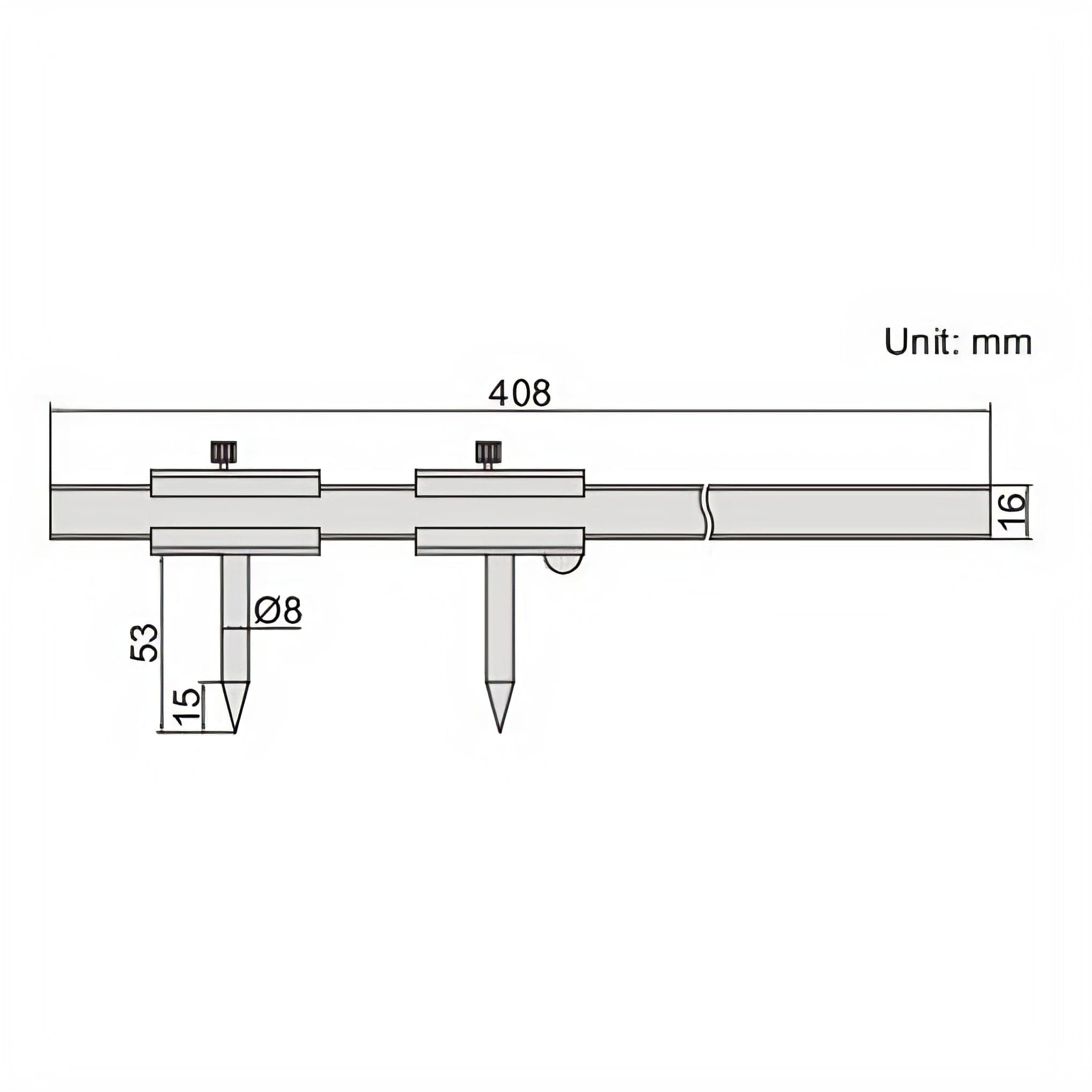 Insize Scribing Caliper 51-300mm Range Series 7203-300A - Twin Eagle Imports