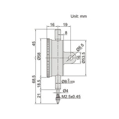 Insize Shockproof Dial Indicator 10mm Range Series 2314-10A - Twin Eagle Imports