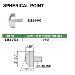 Insize Spherical Point 0.125" Range Series 6282-0402 - Twin Eagle Imports
