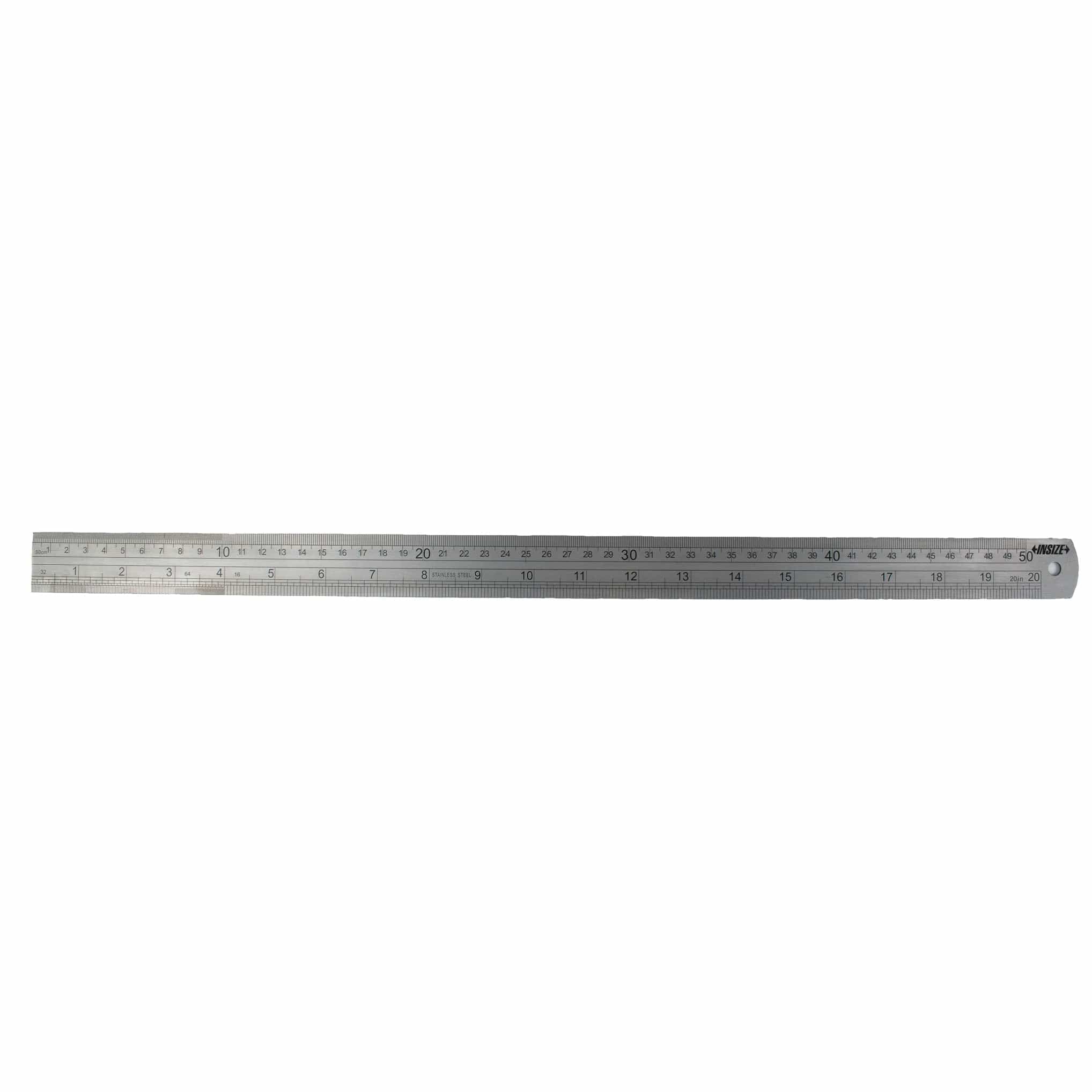Insize Stainless Steel Ruler 500mm/20" Range Series 7110-500 - Twin Eagle Imports