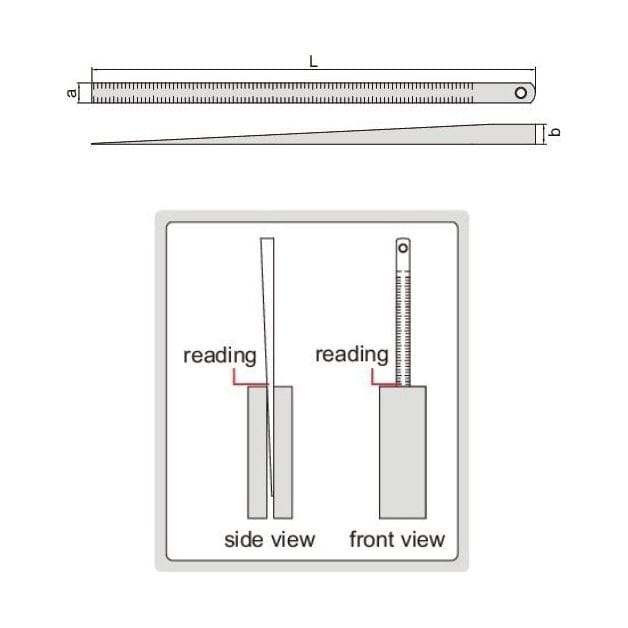 Insize Taper Slot Gauge 0.5-15mm Range Series 4630-2 - Twin Eagle Imports