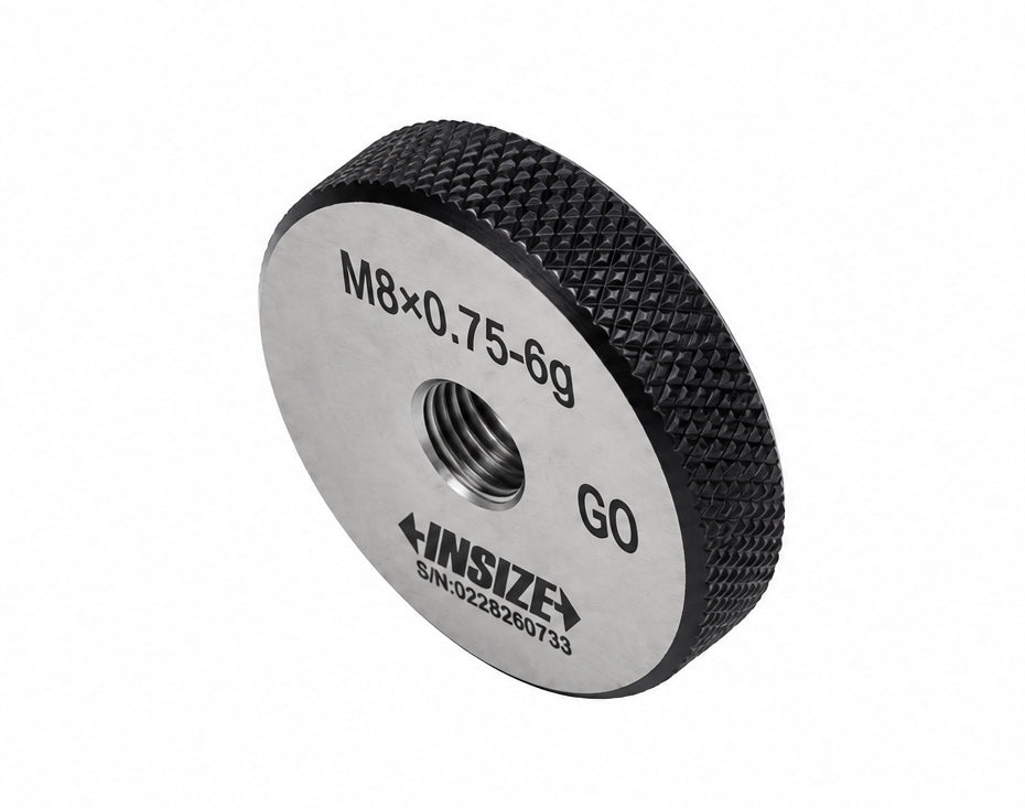 Insize Thread GO Ring Gauge M8 x 0.75mm Series 4139-8L - Twin Eagle Imports