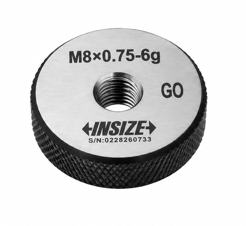 Insize Thread GO Ring Gauge M8 x 0.75mm Series 4139-8L - Twin Eagle Imports