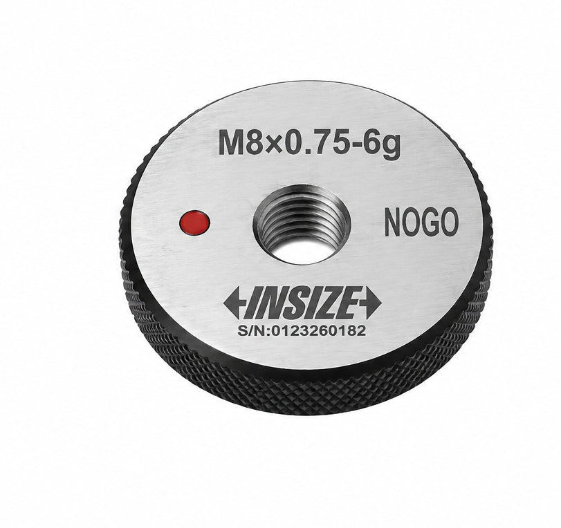 Insize Thread NOGO Ring Gauge M8 x 0.75mm Series 4139-8L - Twin Eagle Imports