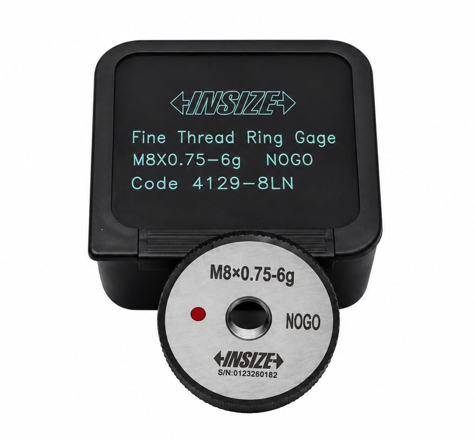 Insize Thread NOGO Ring Gauge M8 x 0.75mm Series 4139-8L - Twin Eagle Imports