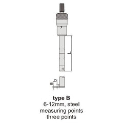 Insize Three Point Internal Micrometer 8-10mm Range Series 3227-10 - Twin Eagle Imports