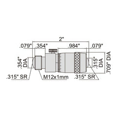 Insize Tubular Inside Micrometer 2-20" Range Series 3222-20 - Twin Eagle Imports