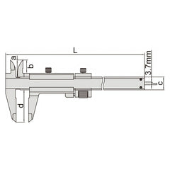 Insize Vernier Caliper 0-280mm/0-11" Range Series 1233-280 - Twin Eagle Imports