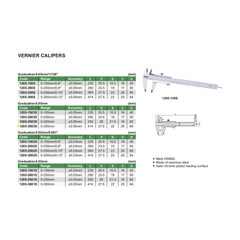 Insize Vernier Caliper 0-300mm/0-12" Range Series 1205-3002S - Twin Eagle Imports
