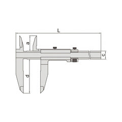 Insize Vernier Caliper 0-600mm Range Series 1210-611 - Twin Eagle Imports