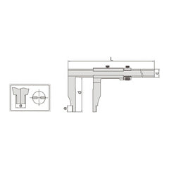 Insize Vernier Caliper 0-600mm/0-24" Range Series 1208-614 - Twin Eagle Imports