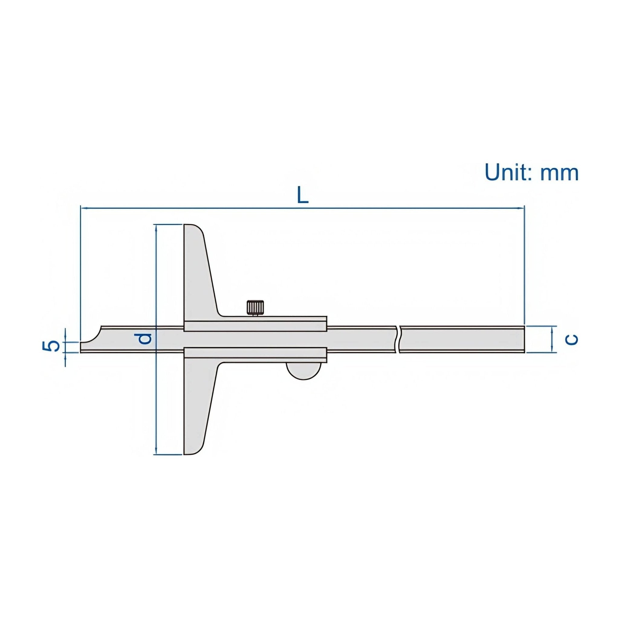 Insize Vernier Depth Gauge 0-150mm Range Series 1240-150 - Twin Eagle Imports