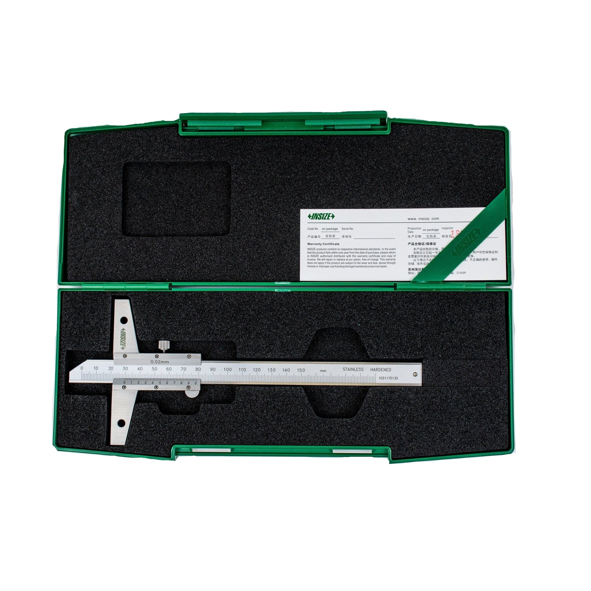 Insize Vernier Depth Gauge 0-150mm Range Series 1247-1501 - Twin Eagle Imports