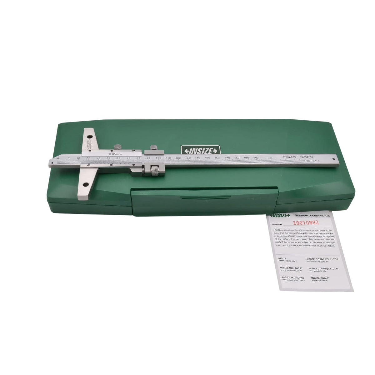 Insize Vernier Depth Gauge 0-200mm Range Series 1249-200 - Twin Eagle Imports