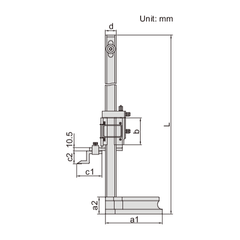 Insize Vernier Height Gauge 0-450mm / 0-18" Range Series 1250-450 - Twin Eagle Imports