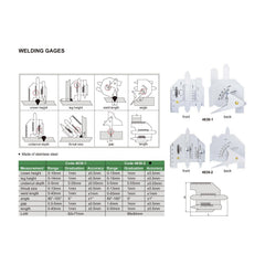 Insize Welding Gauge 99x84mm Range Series 4838-2 - Twin Eagle Imports