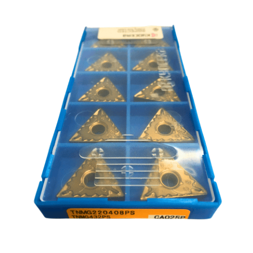 KYOCERA ASIA PACIFIC PTE LTD INSERTS 10pc Kyocera TNMG220408PS CA025P – Turning Insert (Medium to Roughing, PS Chipbreaker)