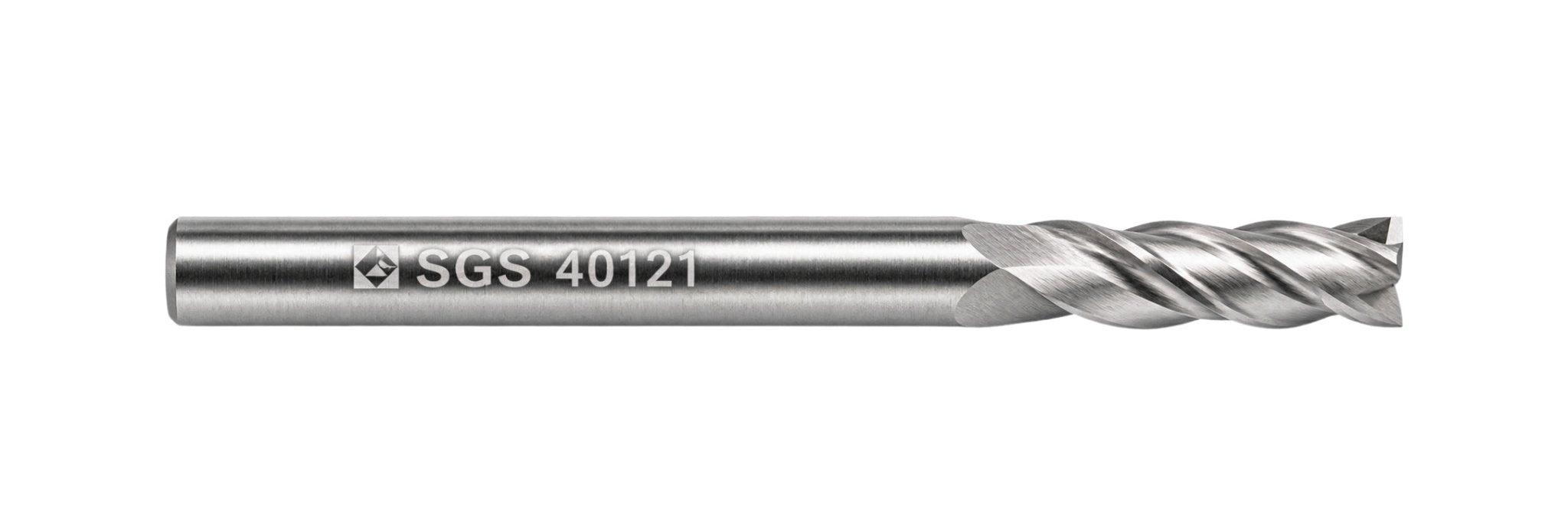 Kyocera SGS 40121 3mm 4 Flute Bright Uncoated Long Carbide Square End Mill - Twin Eagle Imports