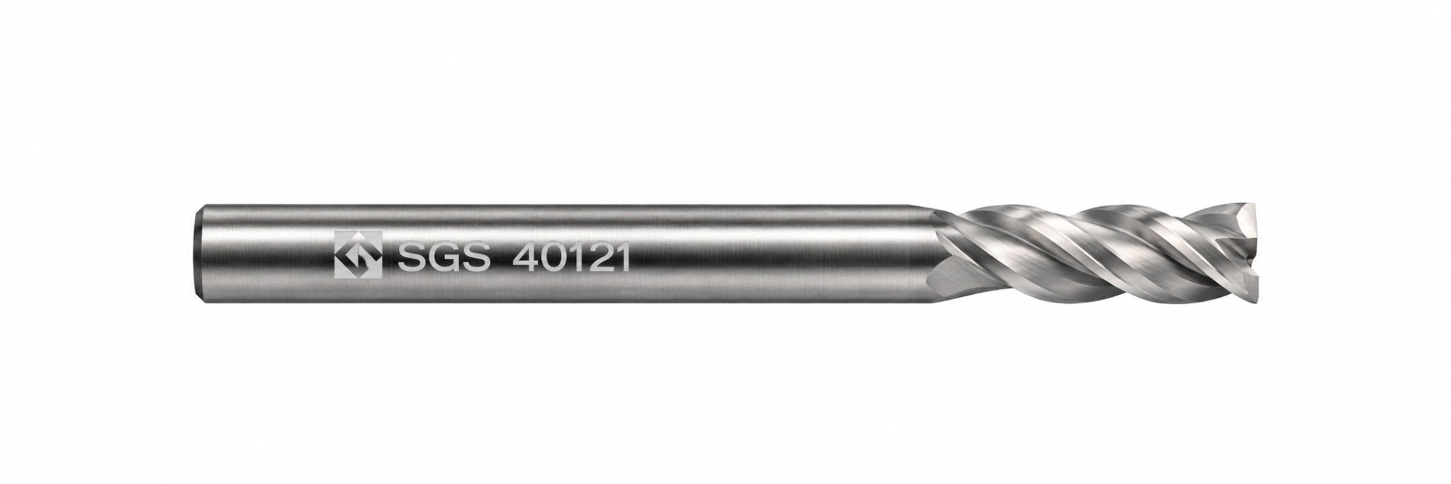 Kyocera SGS 40121 3mm 4 Flute Bright Uncoated Long Carbide Square End Mill - Twin Eagle Imports