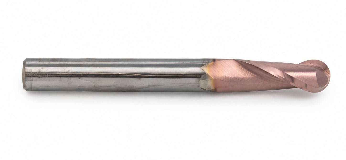 Kyocera SGS 48727 10mm 2 Flute TiCN Coated Carbide Ball Nose End Mill - Twin Eagle Imports