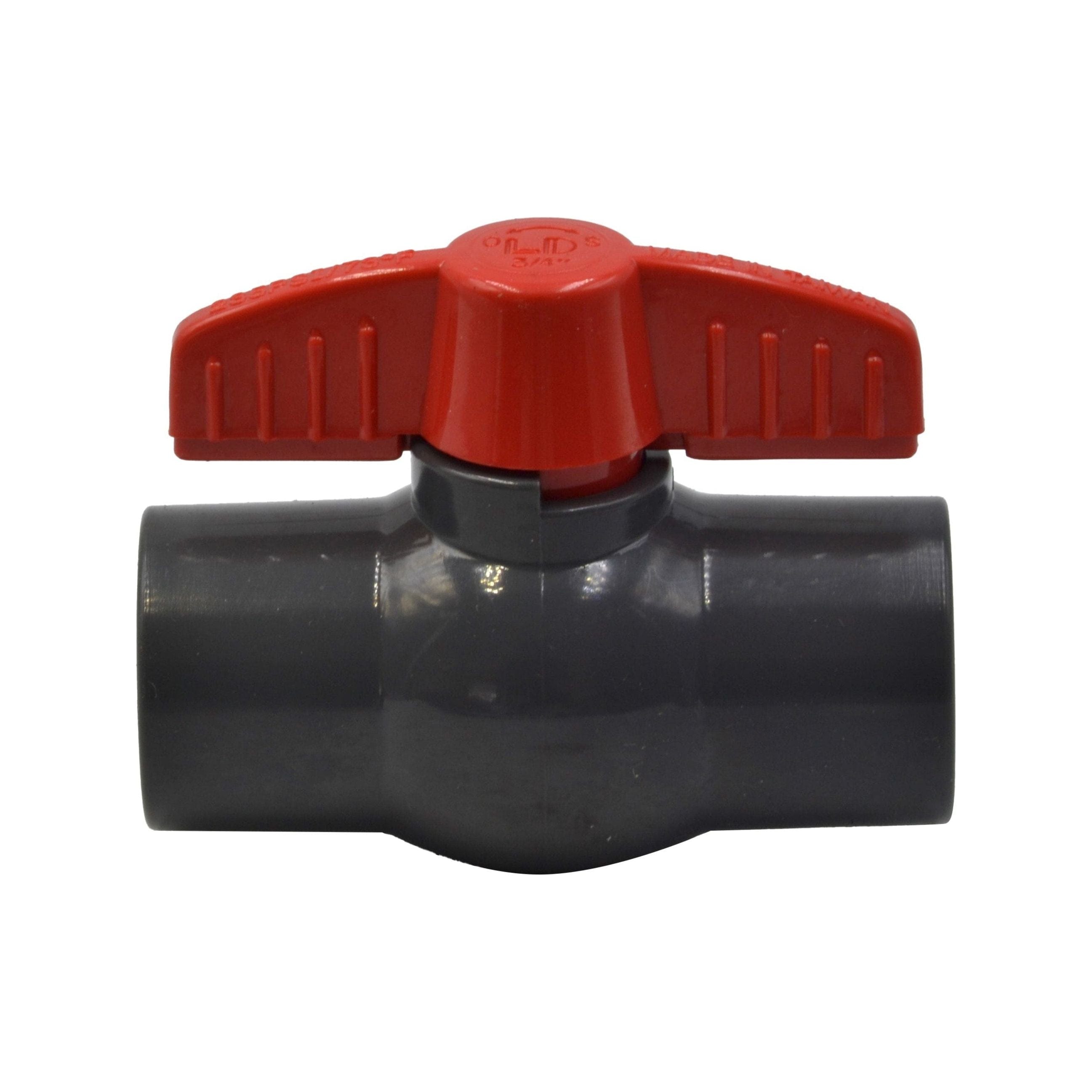 LD Valve Ball Valve 4pcs PVC Pipe Female/Female 3/4" BSP Thread Ball Valve