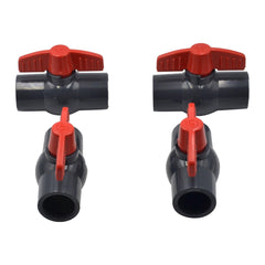 LD Valve Ball Valve x4 PVC Pipe Female/Female 3/4" Slip Join Ball Valve