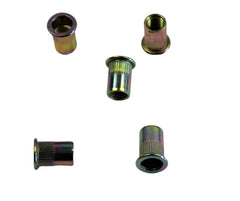 M10 Metric Zinc Plated Steel Nutsert Rivet Nuts – Bulk Pack of 100 - Twin Eagle Imports