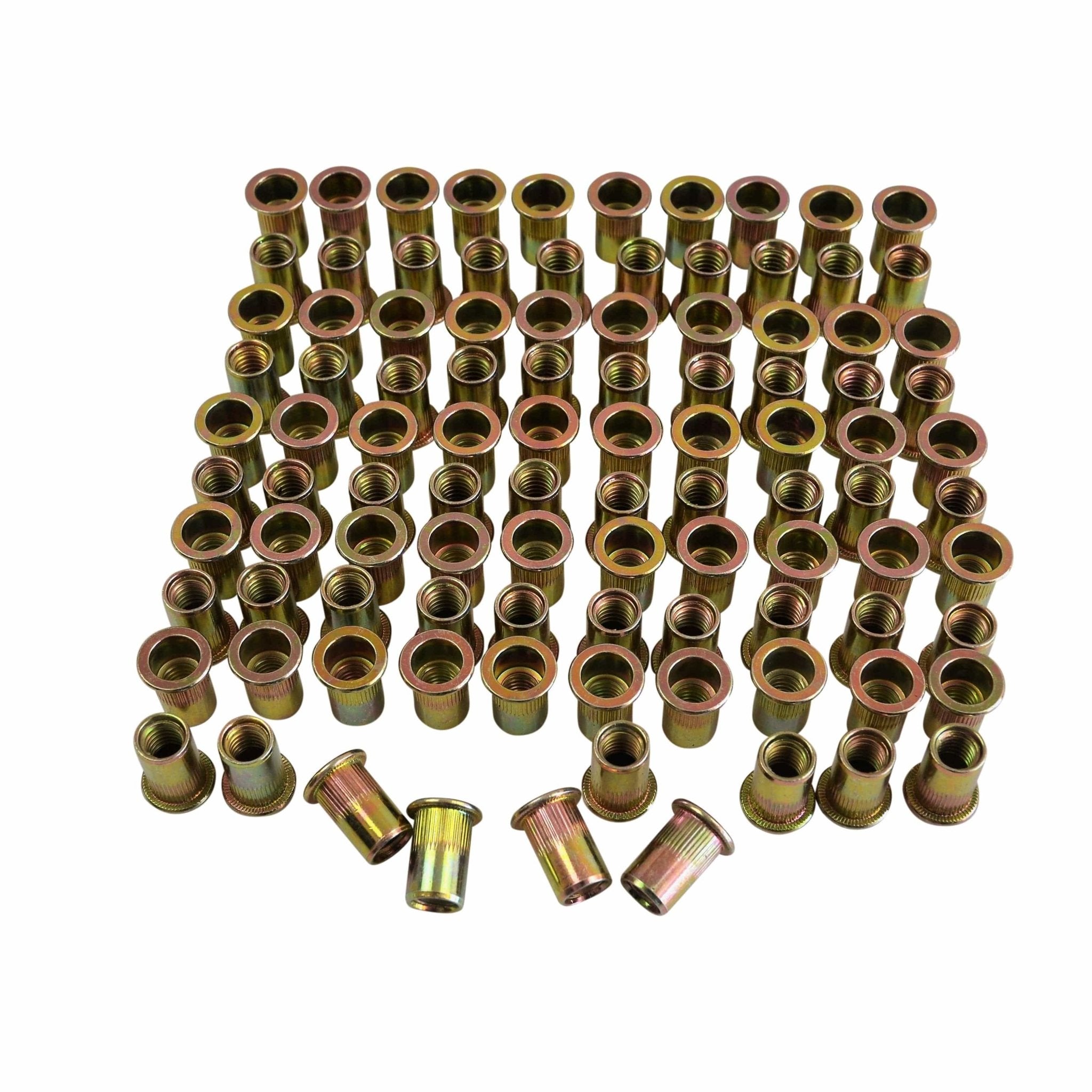 M12 Metric Zinc Plated Steel Nutserts Rivet Nuts Bulk Pack of 200 - Twin Eagle Imports