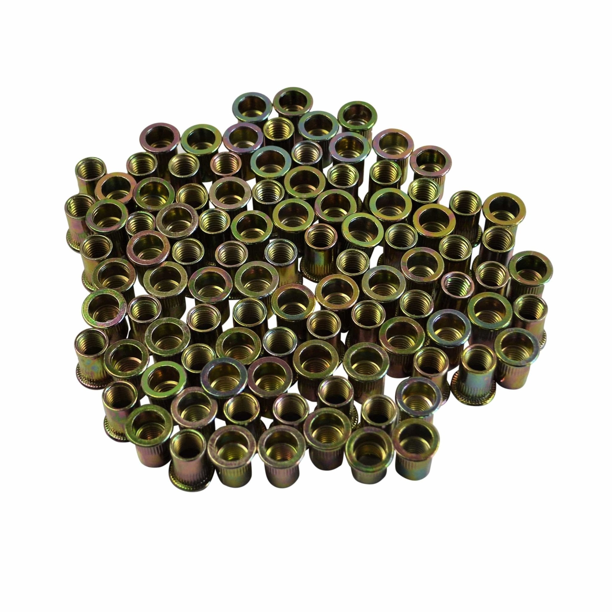 M12 Metric Zinc Plated Steel Nutserts Rivet Nuts Bulk Pack of 50 - Twin Eagle Imports