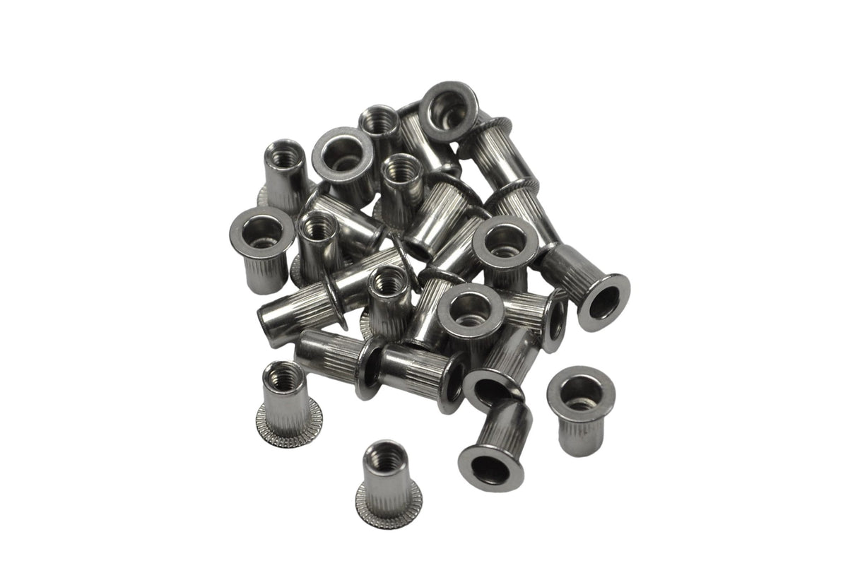 M5 Metric Zinc Plated Steel Nutserts Rivet Nuts Bulk Pack of 200 - Twin Eagle Imports