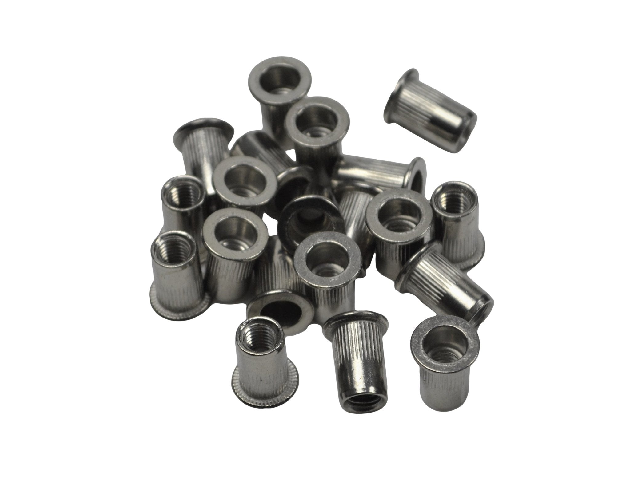 M6 Metric Zinc Plated Steel Nutserts Rivet Nuts Bulk Pack of 50 - Twin Eagle Imports
