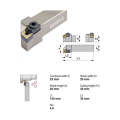 Canela Wedge Clamp or Double Lock Turning Tool Holder MCLNR2020K12 20mm Shank