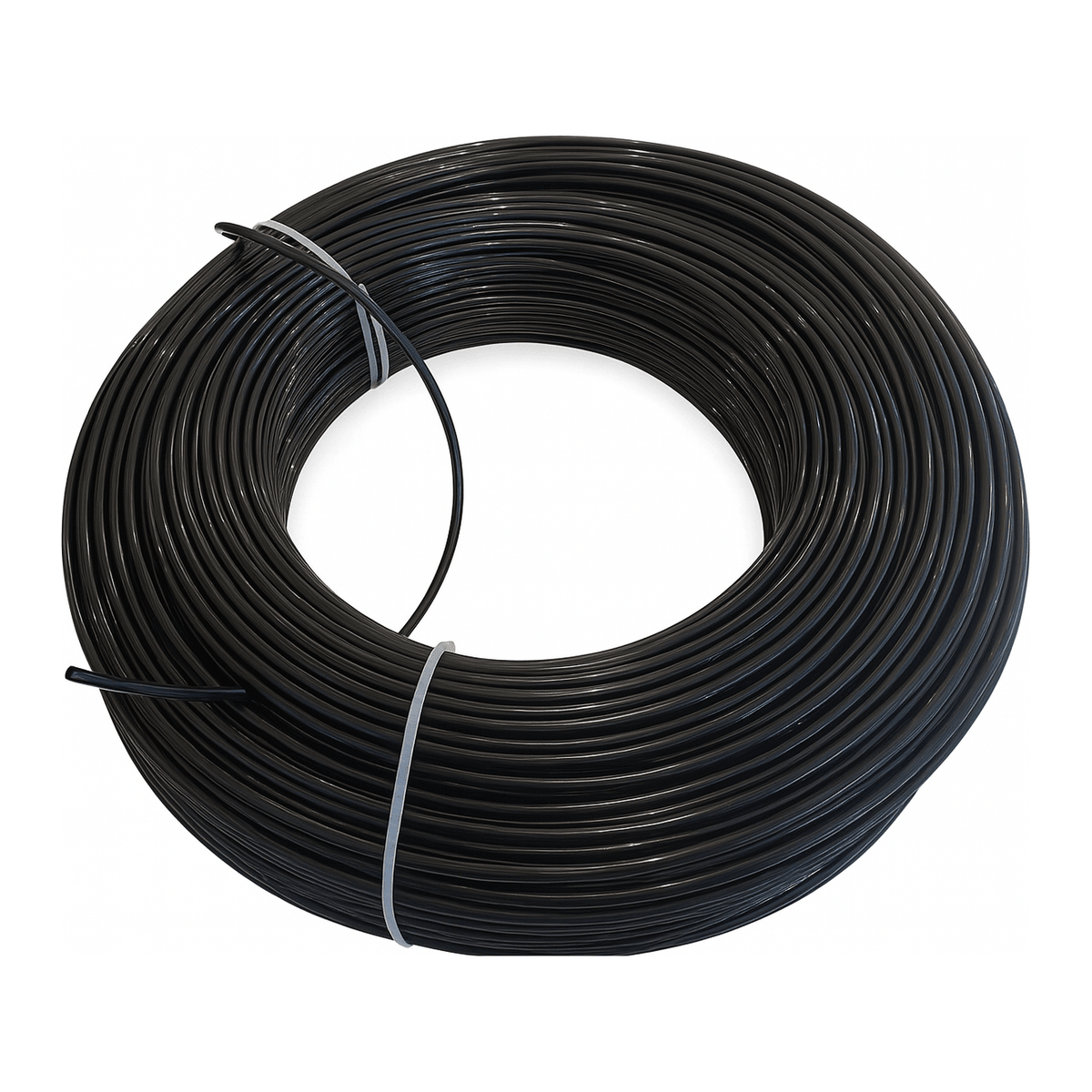 Nylon Air Line Hose Tube 1/4'', One Layer 100m length Black - Twin Eagle Imports