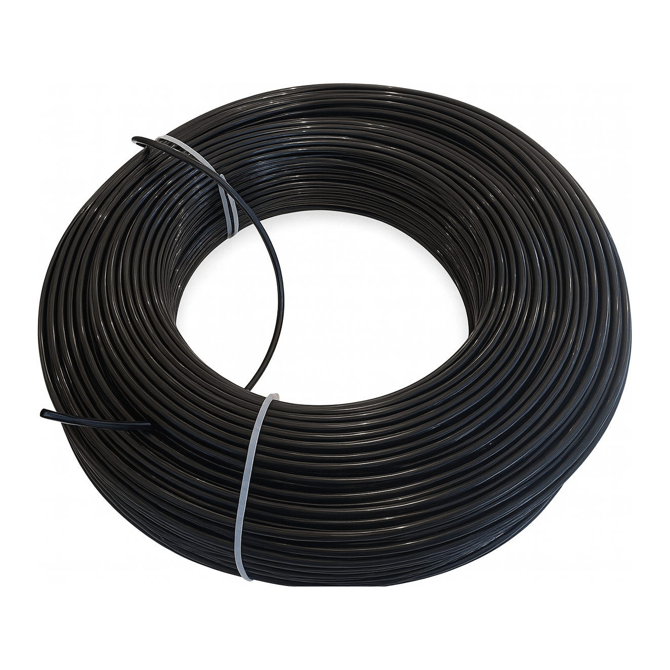 Nylon Air Line Hose Tube 1/4'', One Layer 50m length Black - Twin Eagle Imports