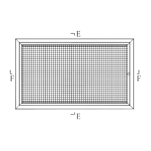 Pack of 3 Ductsure Eggcrate Hinged Filter EGHF-P 600400 (595x395mm) - Twin Eagle Imports