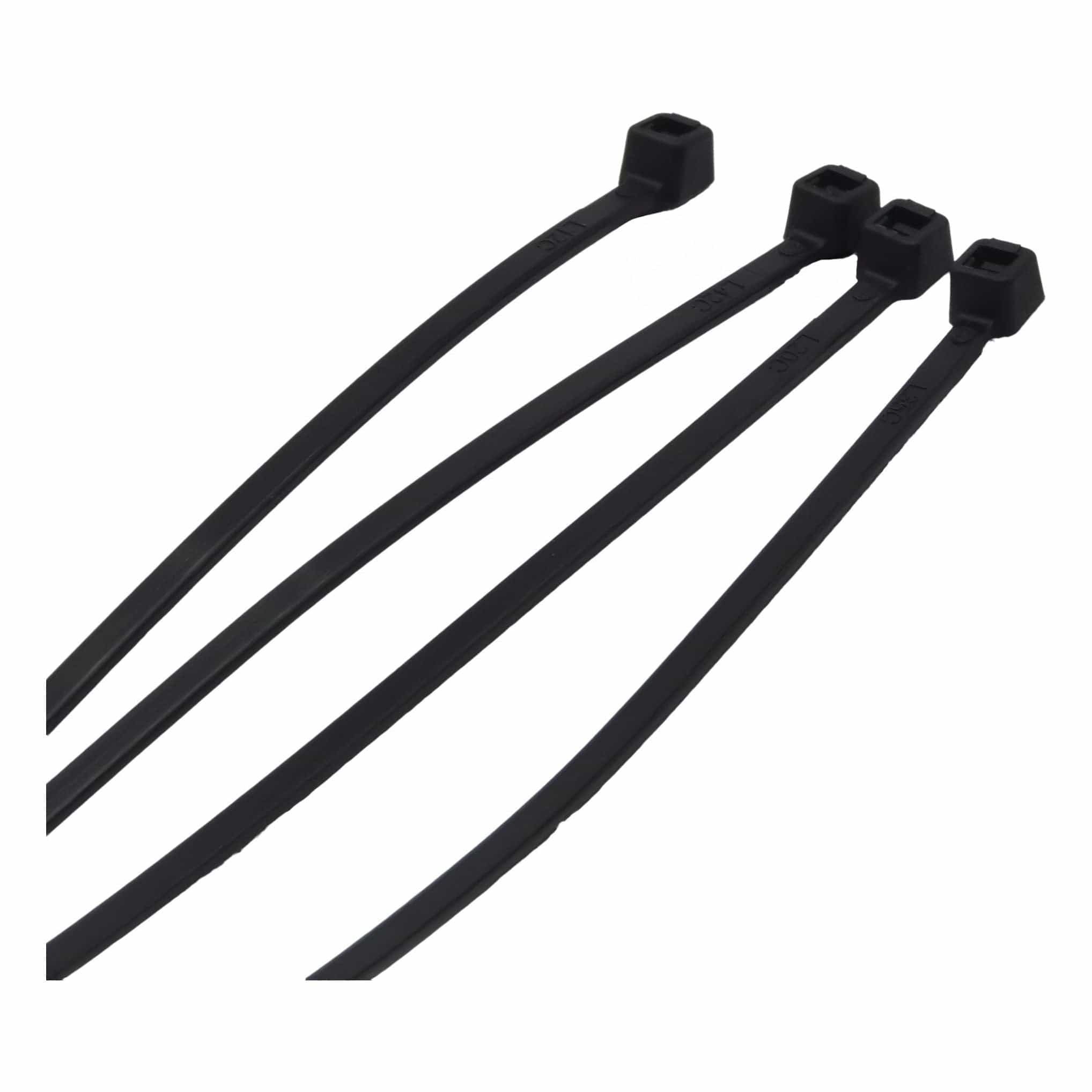 Raptor Cable Tie RAPTOR Black 100mm x 2.5mm Medium Duty Cable Ties, 100 Pack