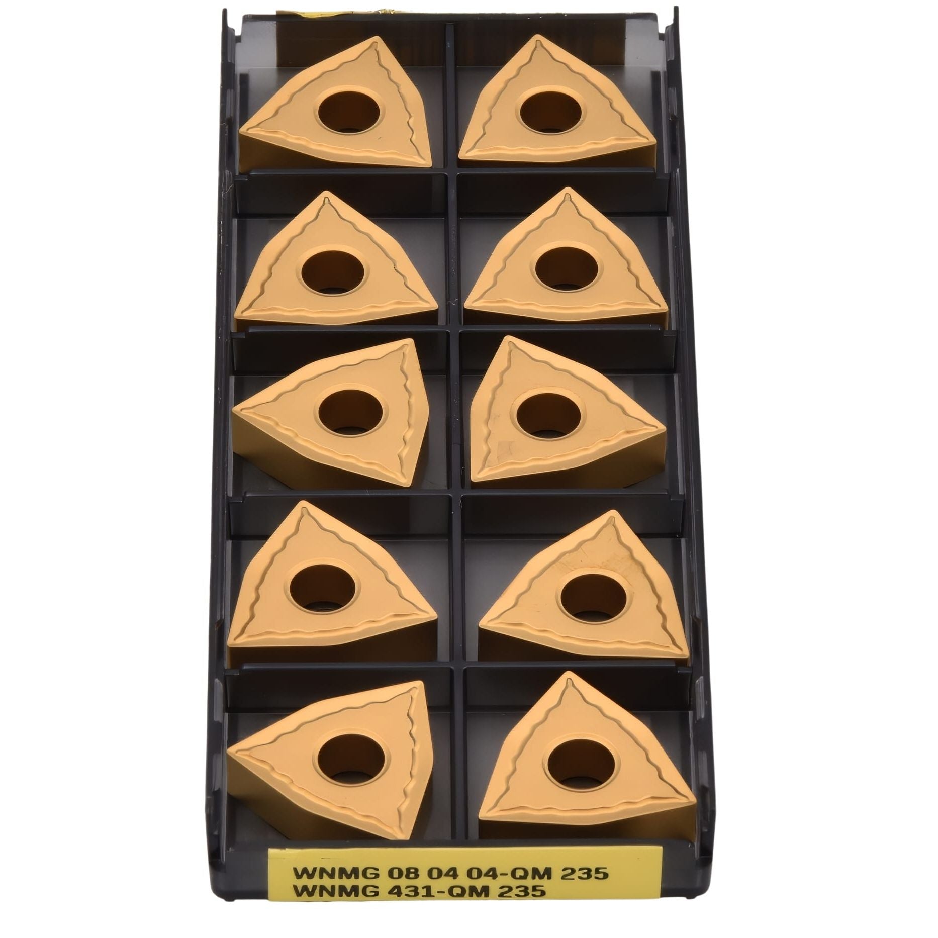 SANDVIK INSERT 10pc Sandvik WNMG 08 04 04-QM 235 – Turning Insert (Medium, QM Chipbreaker)