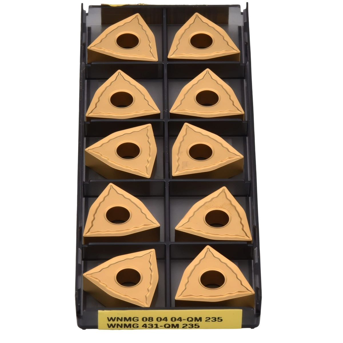 SANDVIK INSERT 10pc Sandvik WNMG 08 04 04-QM 235 – Turning Insert (Medium, QM Chipbreaker)