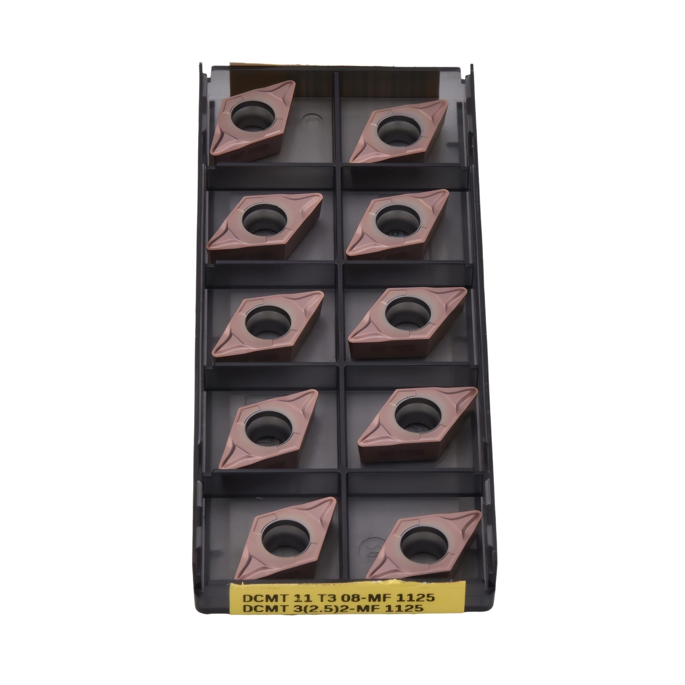 SANDVIK INSERTS 10pcs Sandvik DCMT 11 T3 08-MF 1125 – Turning Insert (Finishing, MF Chipbreaker)