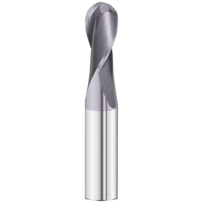 SHORT SERIES BALL NOSE SLOT DRILL - Best Carbide 3/16" (2 Flute, TiAIN Coated) - Twin Eagle Imports
