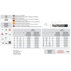 Somta 3 Flute 8mm HSS-Co8 Multi-Purpose End Mill - Twin Eagle Imports