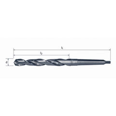 Somta 34mm HSS Morse Taper Shank Drill MT4 DIN 345 - Twin Eagle Imports