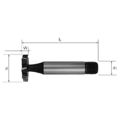 SOMTA Manufacturing Somta Series 367 – HSS Woodruff Cutter No.607 (Threaded Shank)