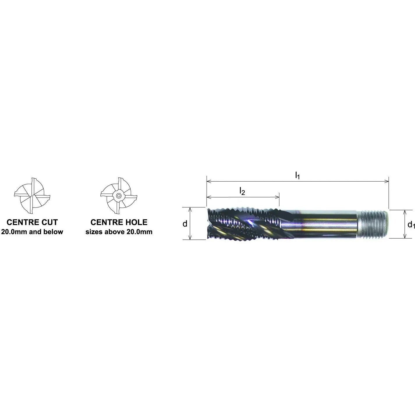 Somta Series 316 – HSS-Co8 Roughing End Mill 16.0mm – Multi-Flute - Twin Eagle Imports