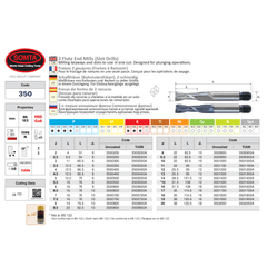 Somta Series 350 – 32.0 mm HSS-Co8 2 Flute End Mill (Slot Drill) - Twin Eagle Imports