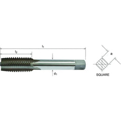 Somta Series 501 - HSS Straight Flute Short Hand Bottom (Finishing) Tap M30 x 3.5 - Twin Eagle Imports