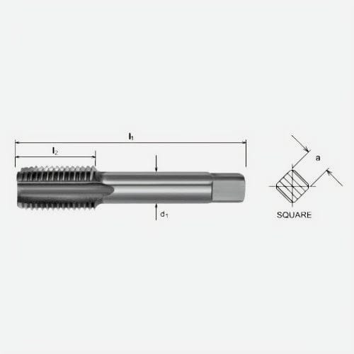 Somta Series 519 – HSS HSS M3 X 0.5 L/H Taper Tap - Twin Eagle Imports