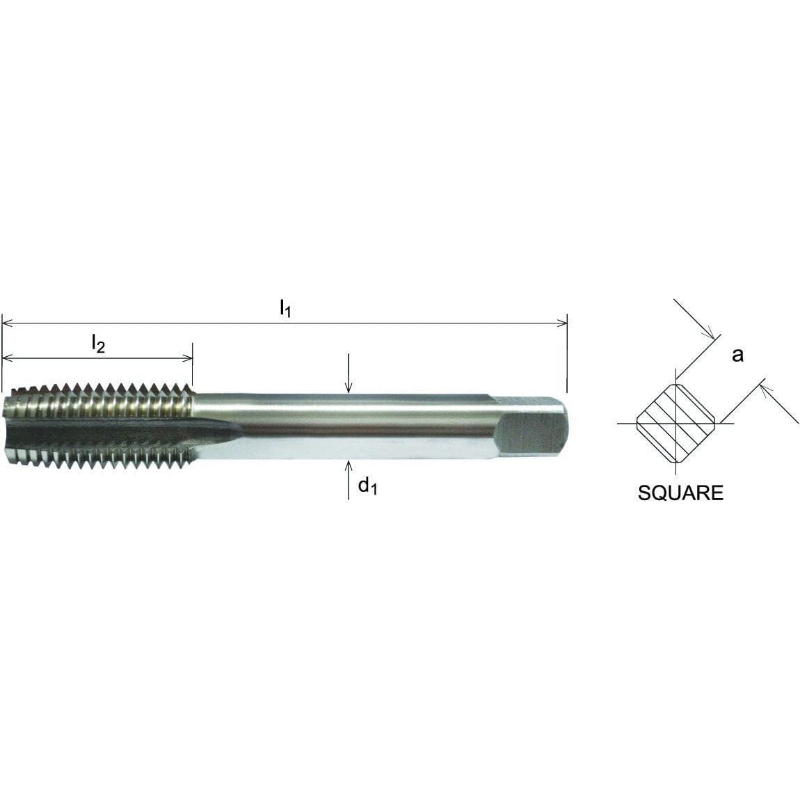 Somta Series 519 - HSS Straight Flute Short Left Hand Bottom (Finishing) Tap M14 x 2mm - Twin Eagle Imports